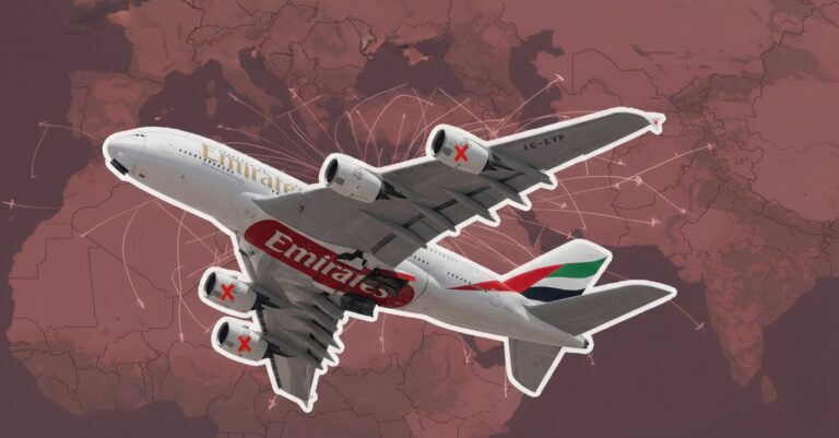 Aerolinea suspenden vuelos debido al ataque a Irán