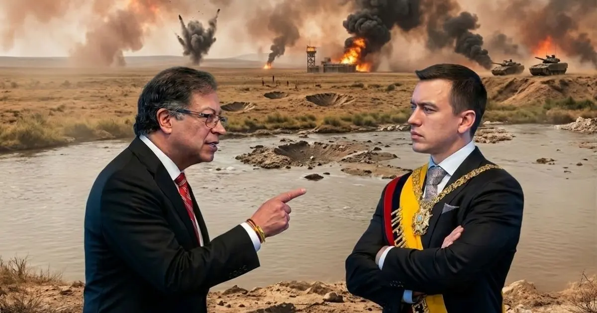Tensión entre Ecuador-Colombia: Noboa responde a Petro por supuestos bombardeos