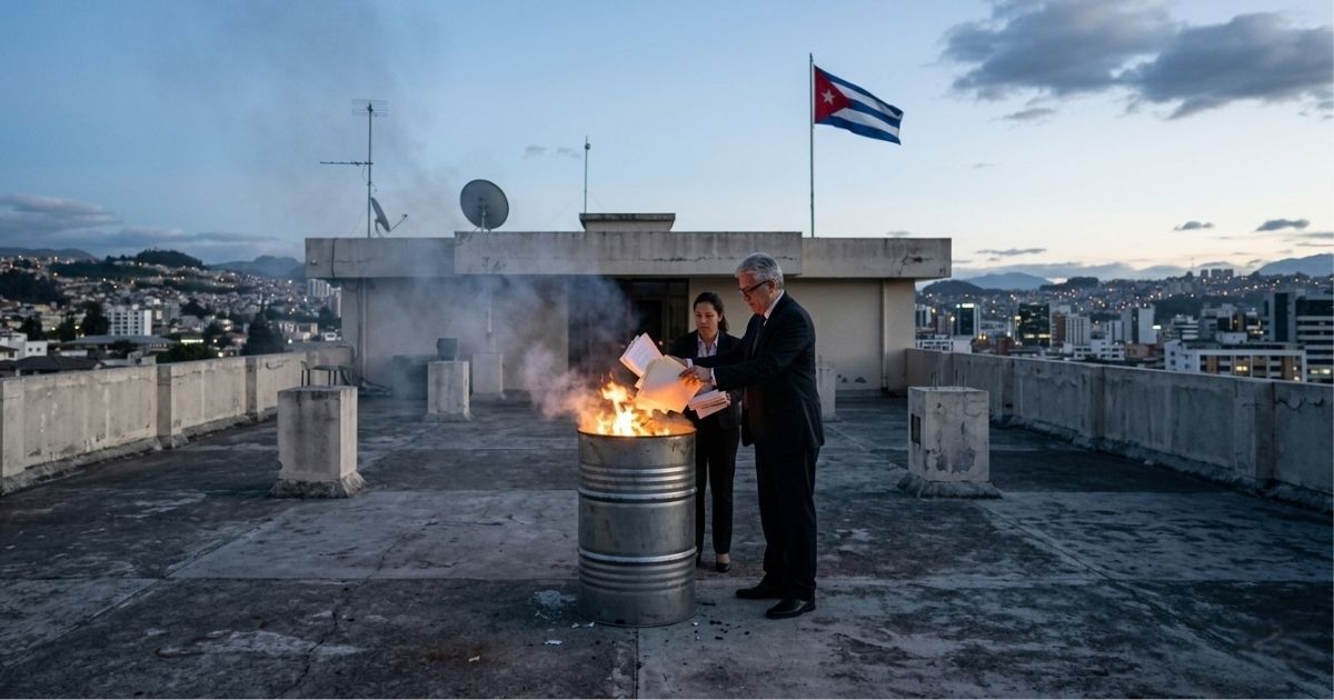 Destrucción de papeles en una embajada: un protocolo de la diplomacia