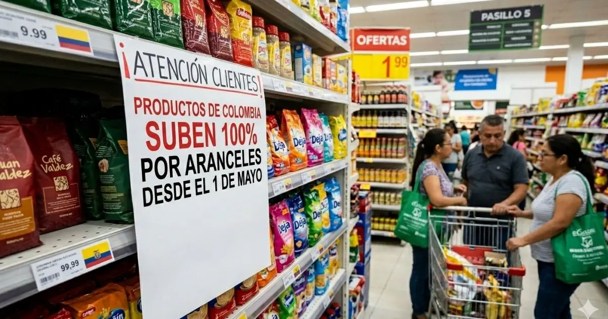 El comercio binacional entre Ecuador y Colombia vive su crisis más profunda en décadas debido a la imposición de tasas de seguridad que alcanzan el 100%.
