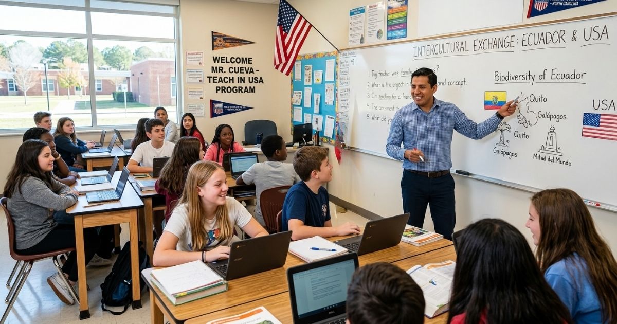 El programa permite que los maestros viajen legalmente con sus familias bajo el esquema de intercambio cultural.